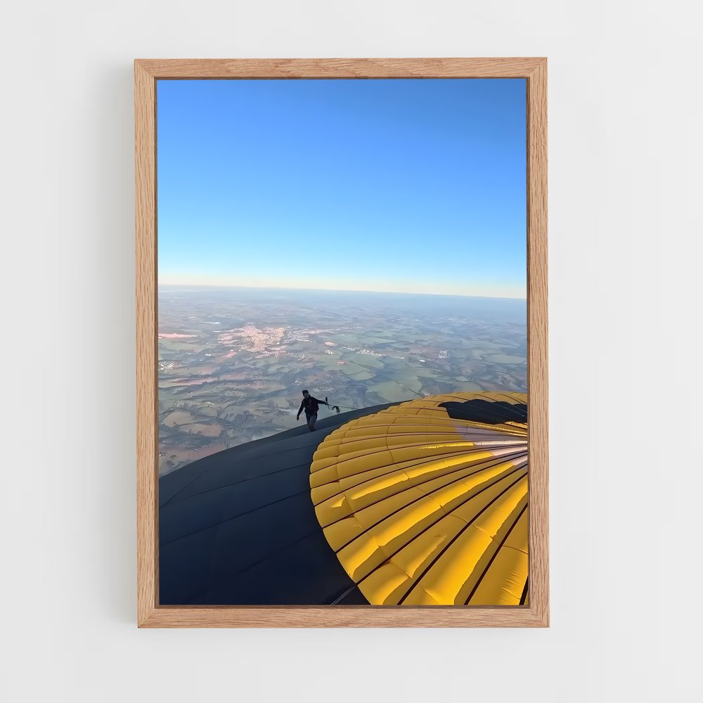 Poster Paragliding world – affiche Parapente (vue 4)